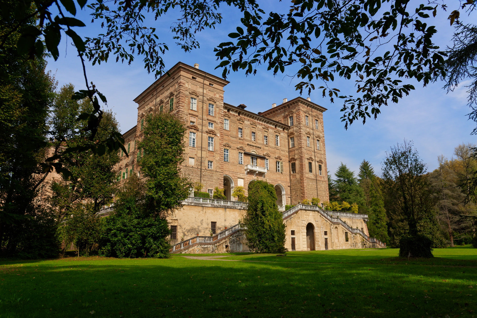 Il castello di Agliè visto dal Parco